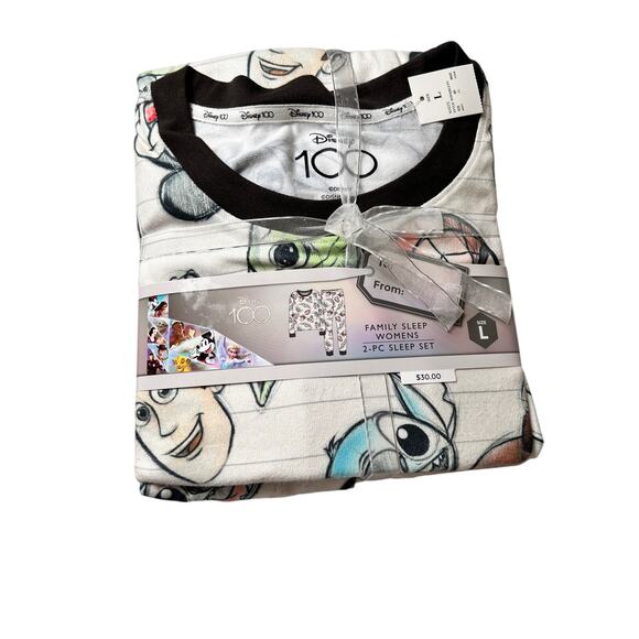 Disney 100 Pixar Marvel character mash-up size L New pajama set - Picture 1 of 8